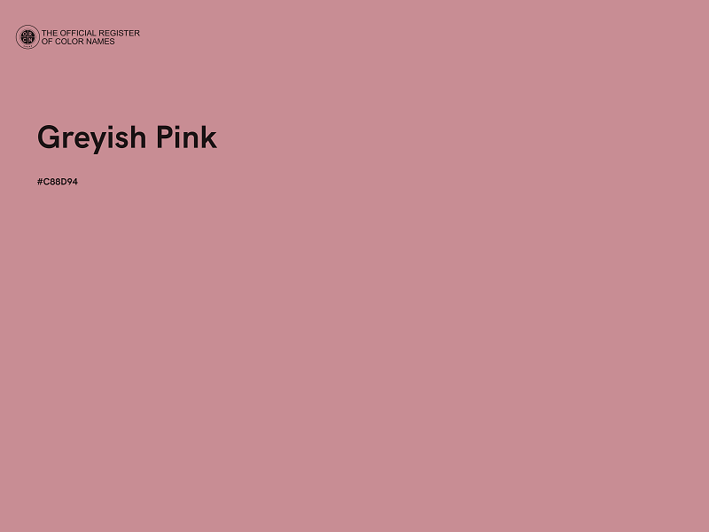 #C88D94 - Greyish Pink color image