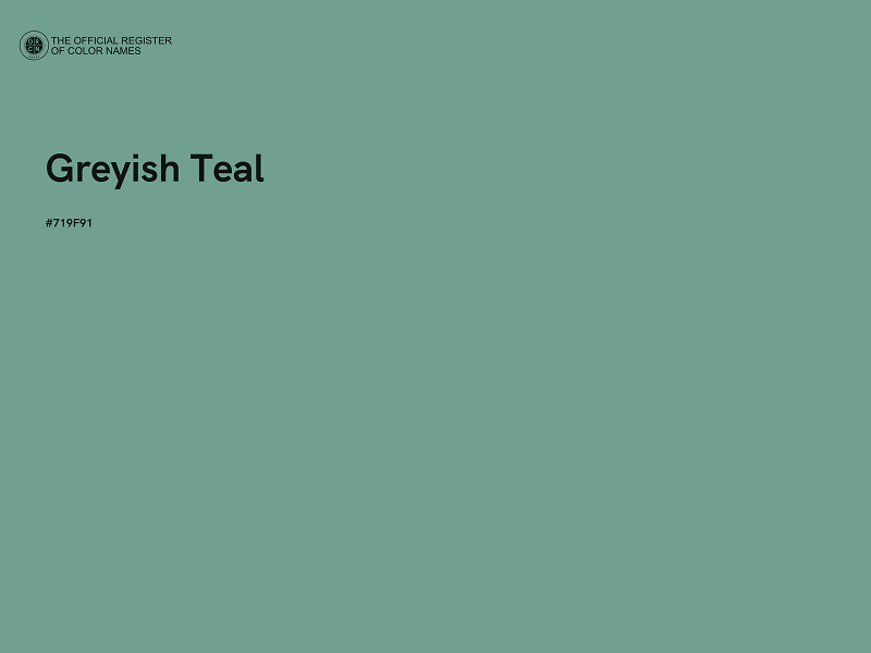 #719F91 - Greyish Teal color image