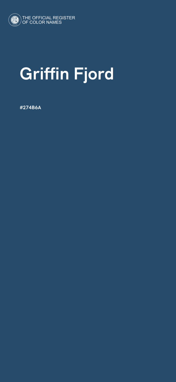 #274B6A - Griffin Fjord color image