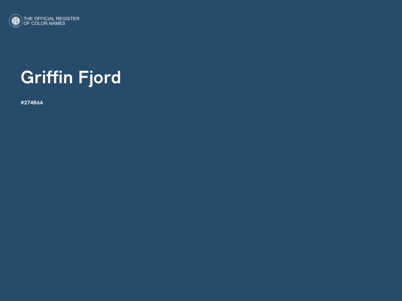 #274B6A - Griffin Fjord color image