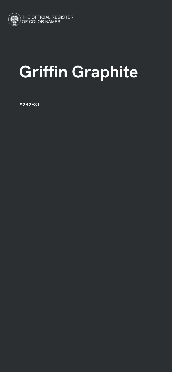 #2B2F31 - Griffin Graphite color image
