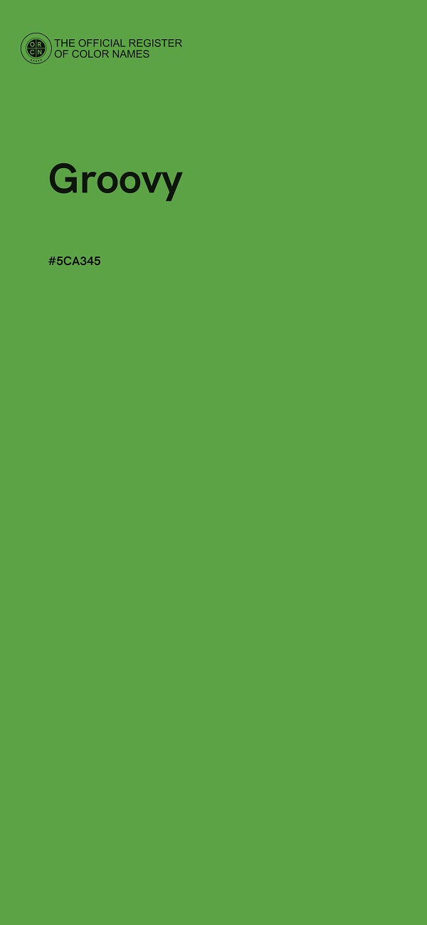 #5CA345 - Groovy color image