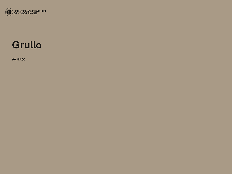 #A99A86 - Grullo color image