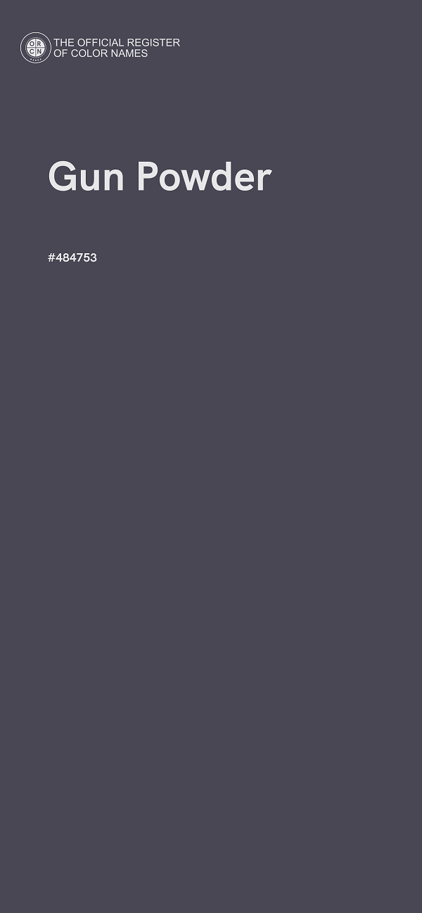 #484753 - Gun Powder color image