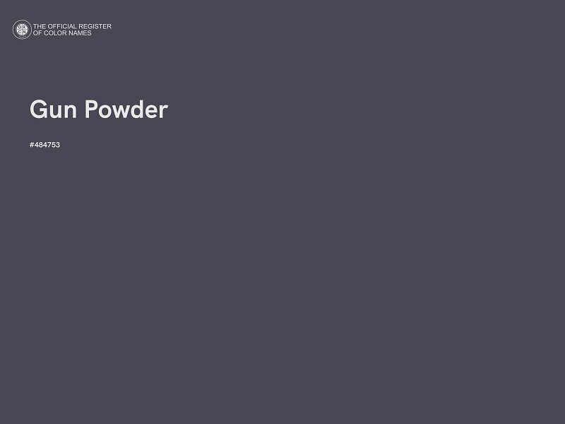 #484753 - Gun Powder color image