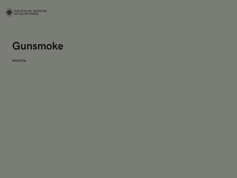 #7A7C76 - Gunsmoke color image