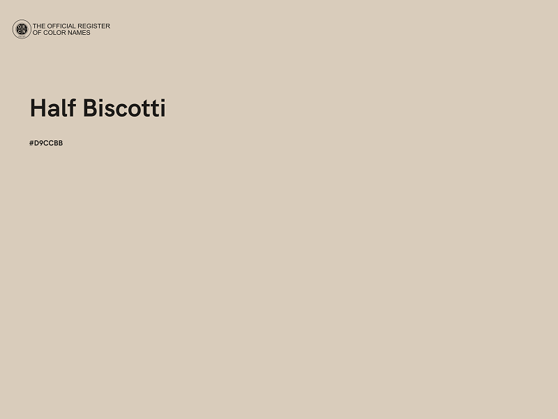 #D9CCBB - Half Biscotti color image