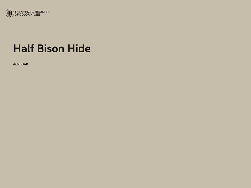 #C7BDAB - Half Bison Hide color image
