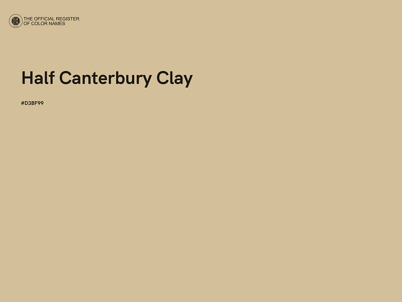 #D3BF99 - Half Canterbury Clay color image