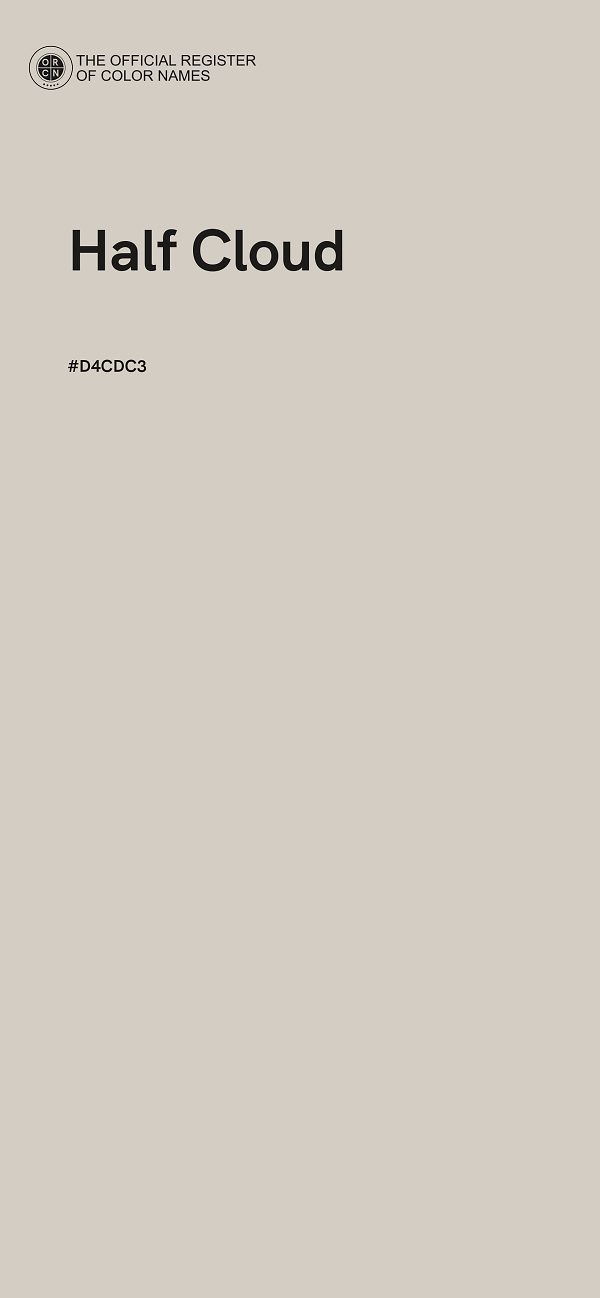 #D4CDC3 - Half Cloud color image