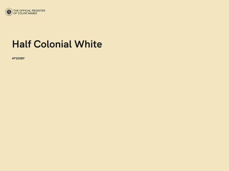 #F2E5BF - Half Colonial White color image