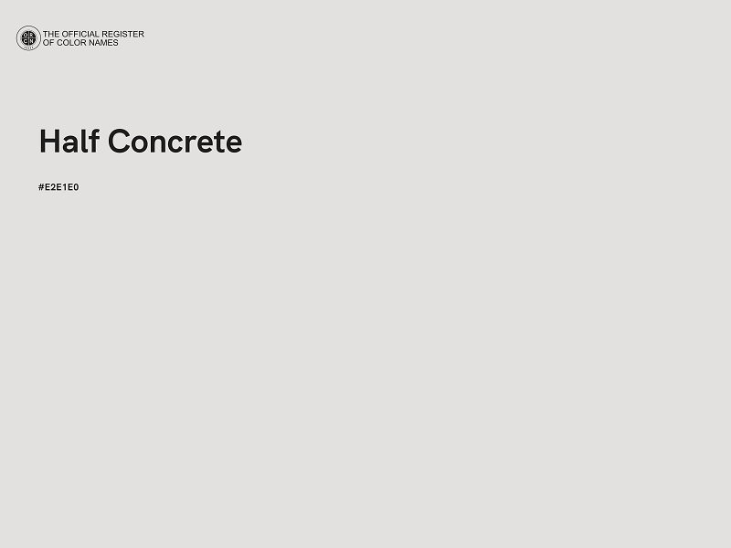 #E2E1E0 - Half Concrete color image