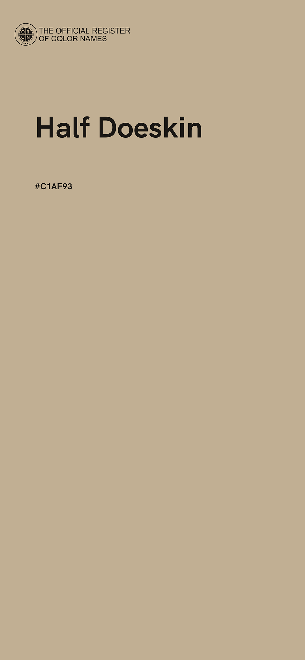 #C1AF93 - Half Doeskin color image