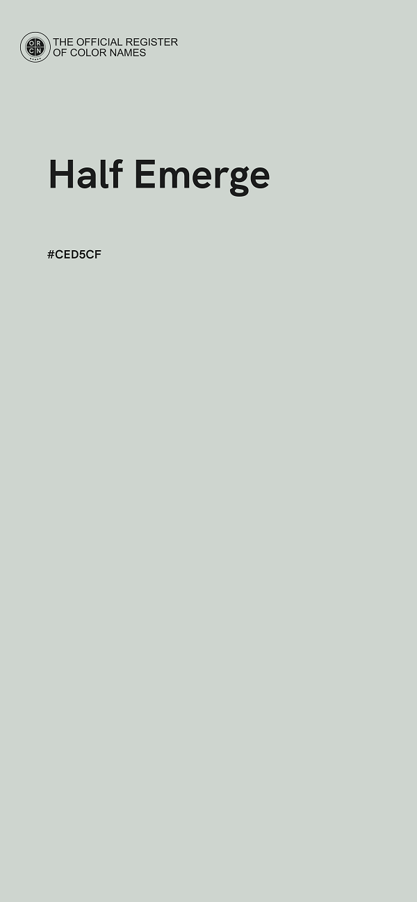 #CED5CF - Half Emerge color image
