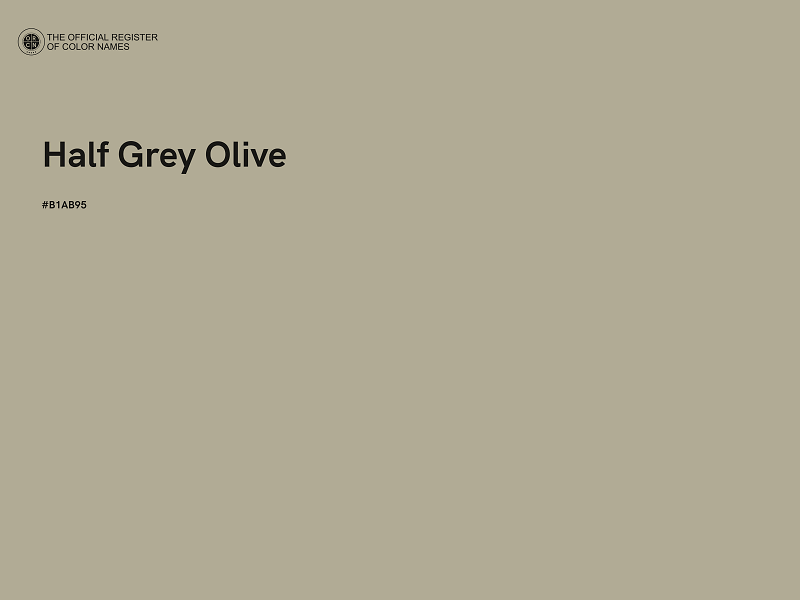 #B1AB95 - Half Grey Olive color image