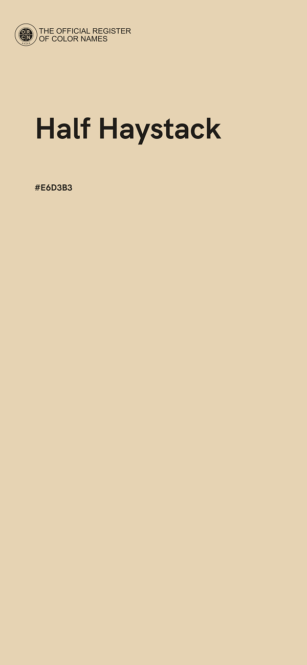 #E6D3B3 - Half Haystack color image