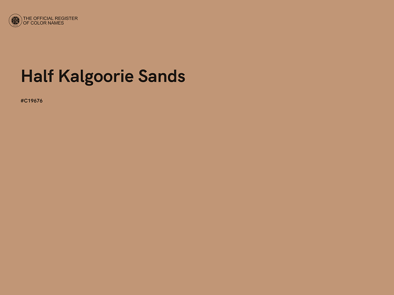 #C19676 - Half Kalgoorie Sands color image