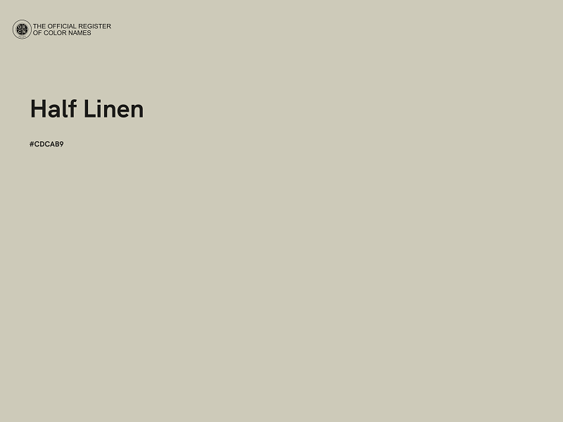 #CDCAB9 - Half Linen color image