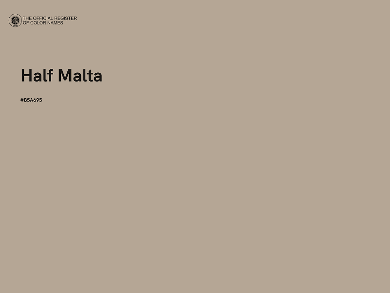 #B5A695 - Half Malta color image