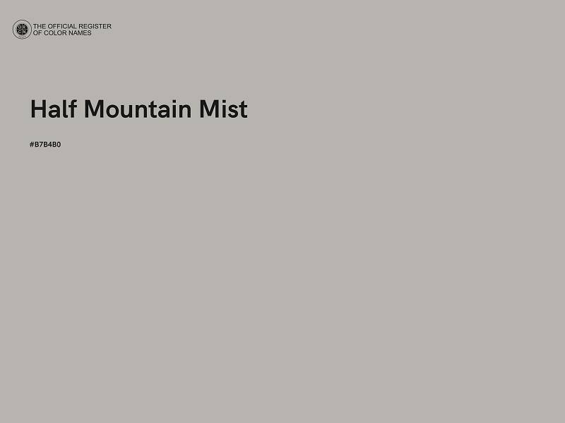 #B7B4B0 - Half Mountain Mist color image