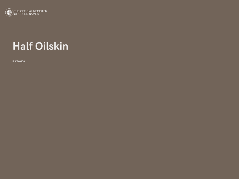 #726459 - Half Oilskin color image