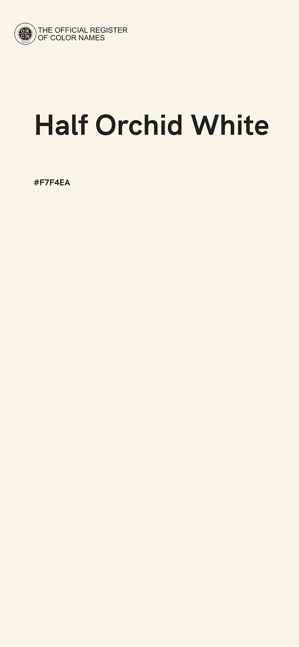 #F7F4EA - Half Orchid White color image