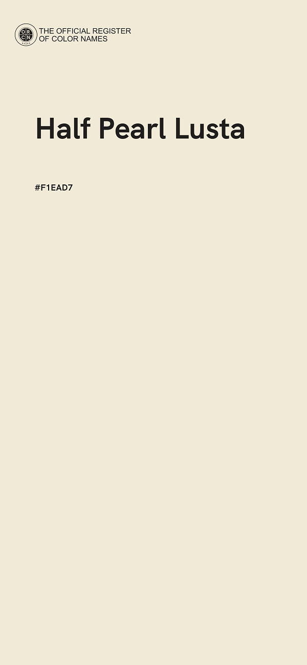 #F1EAD7 - Half Pearl Lusta color image