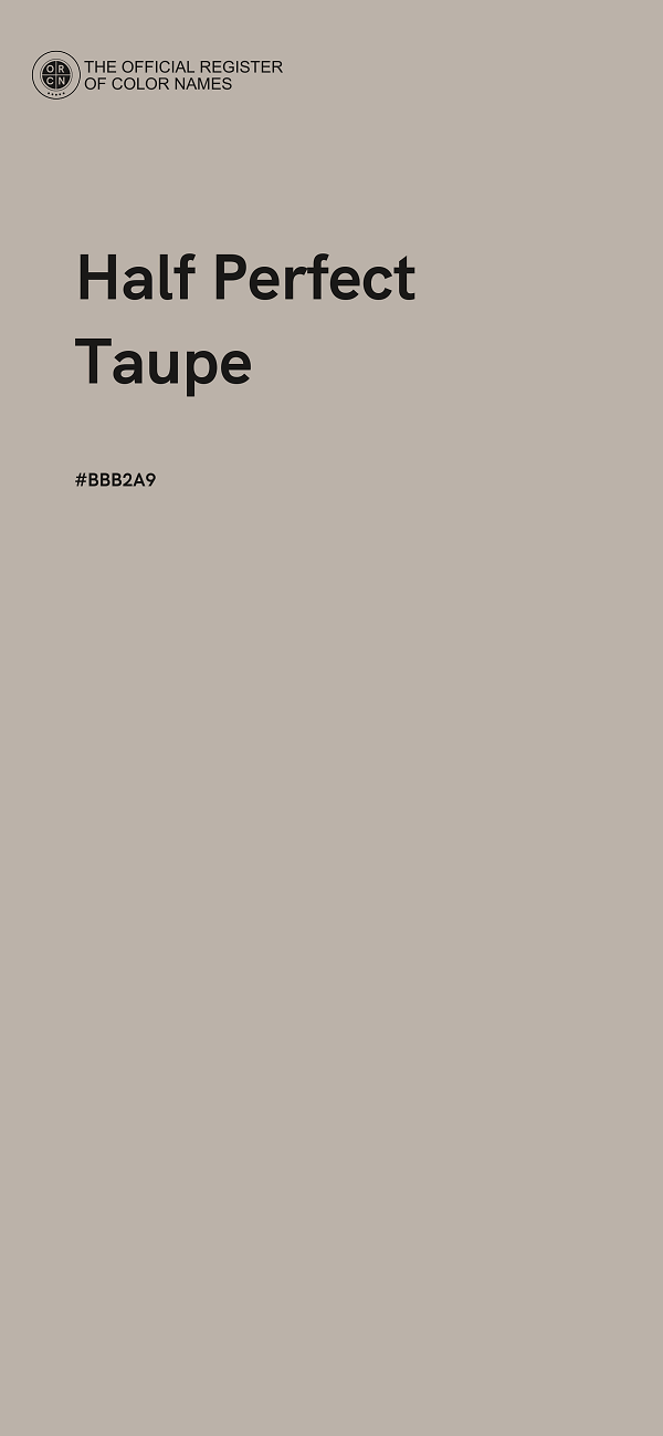 #BBB2A9 - Half Perfect Taupe color image