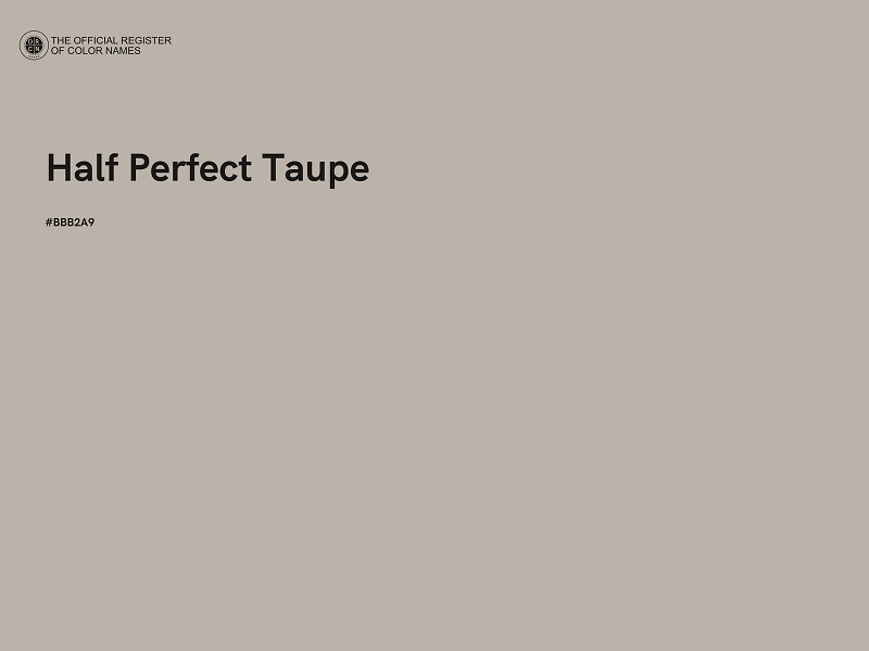 #BBB2A9 - Half Perfect Taupe color image