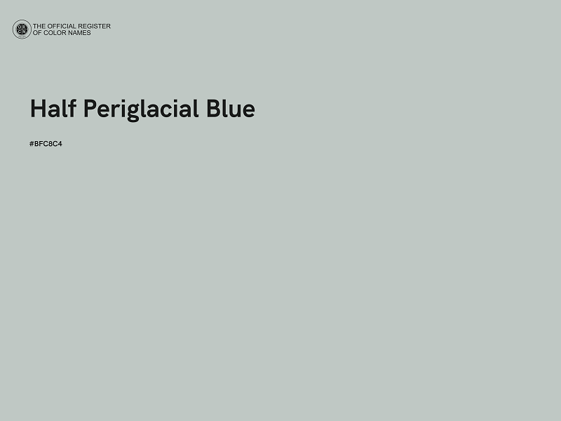 #BFC8C4 - Half Periglacial Blue color image