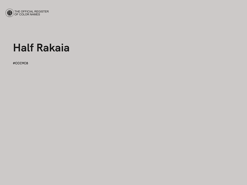 #CCC9C8 - Half Rakaia color image