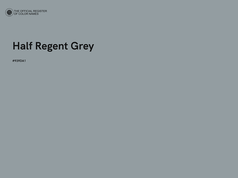 #939DA1 - Half Regent Grey color image