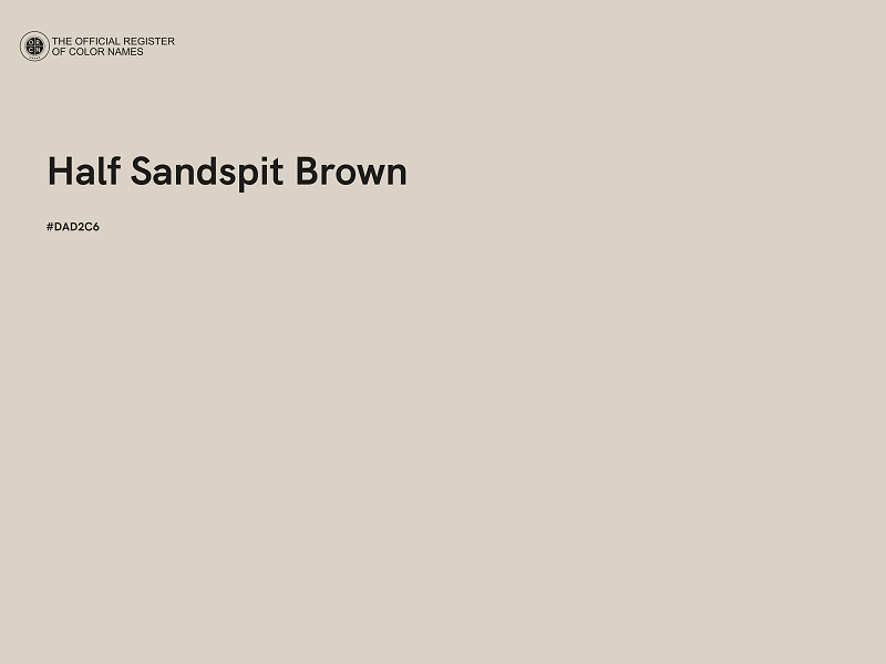 #DAD2C6 - Half Sandspit Brown color image