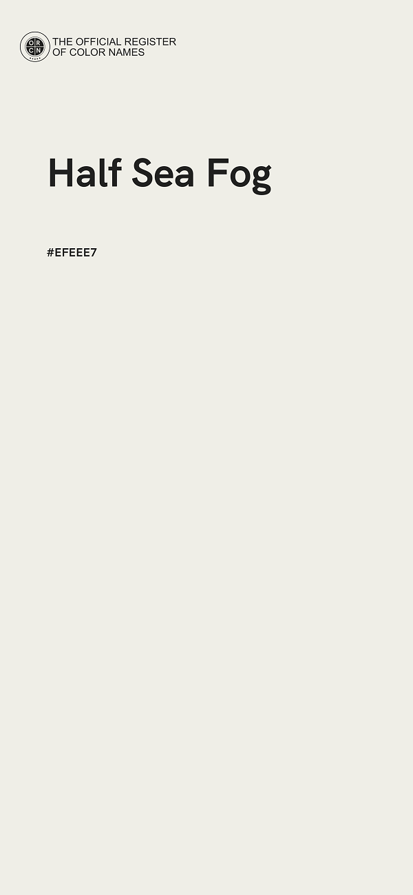 #EFEEE7 - Half Sea Fog color image