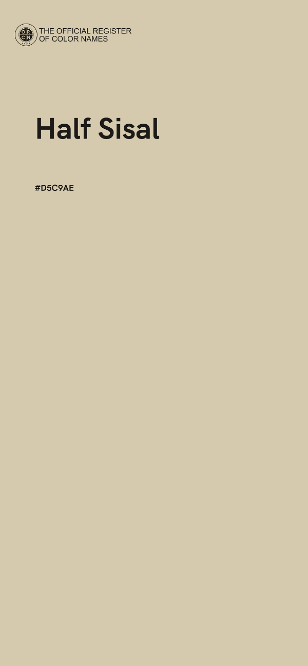 #D5C9AE - Half Sisal color image
