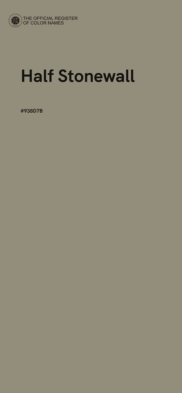 #938D7B - Half Stonewall color image
