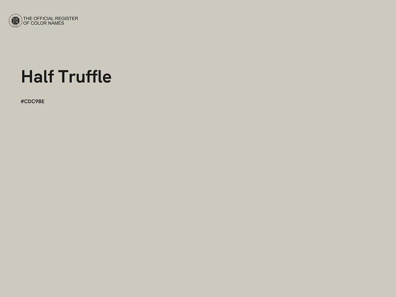 #CDC9BE - Half Truffle color image