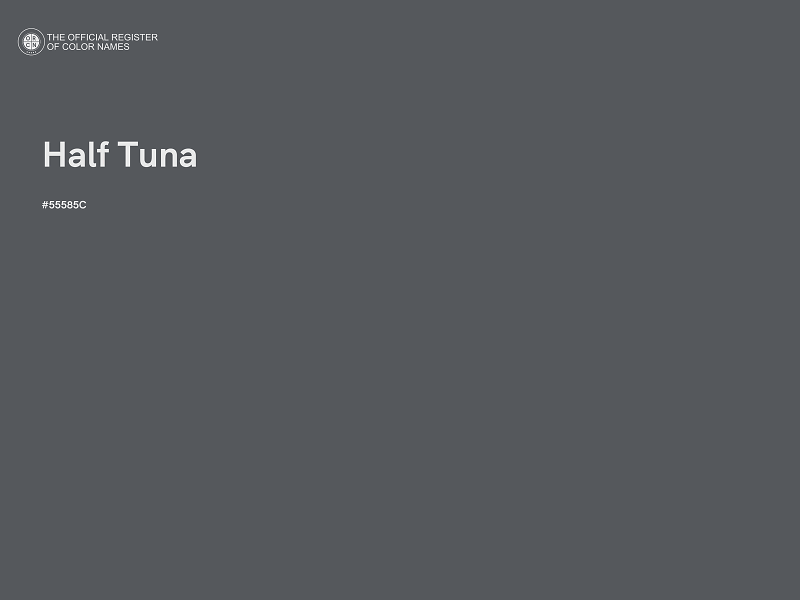 #55585C - Half Tuna color image