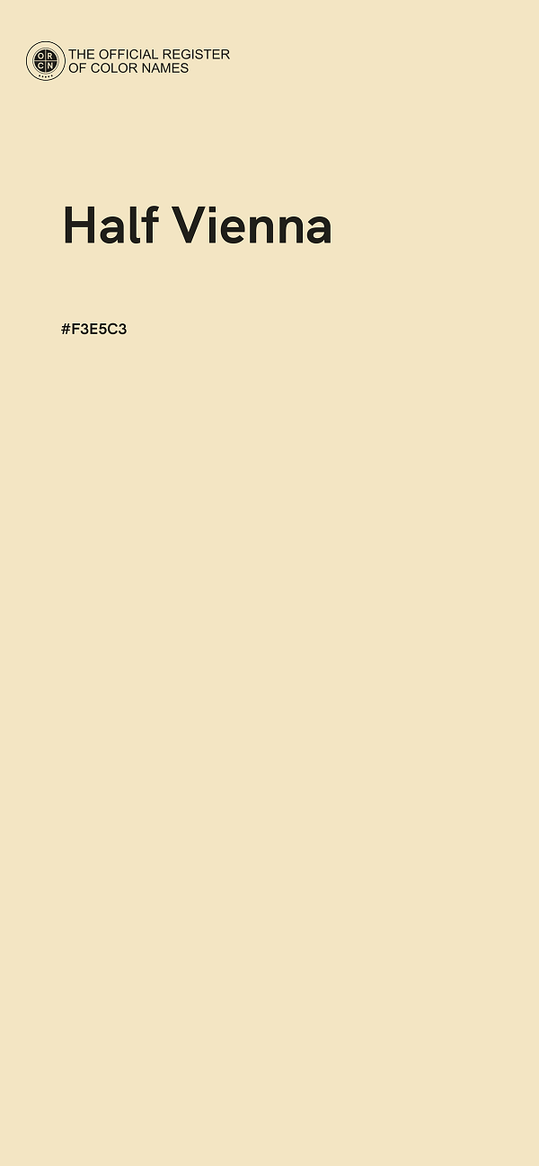 #F3E5C3 - Half Vienna color image