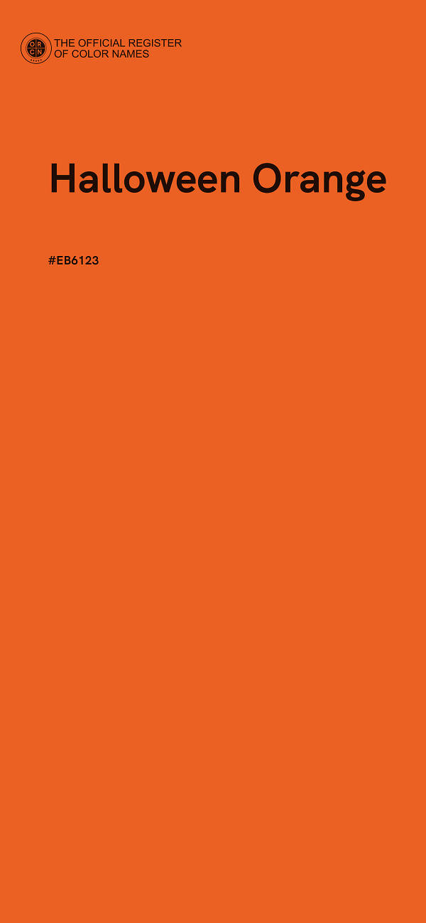 #EB6123 - Halloween Orange color image