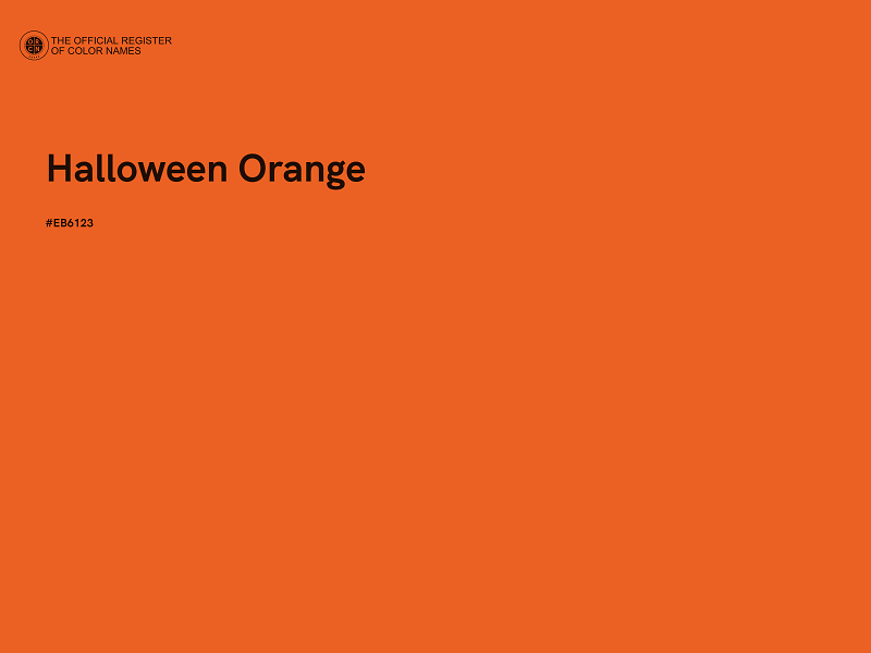 #EB6123 - Halloween Orange color image