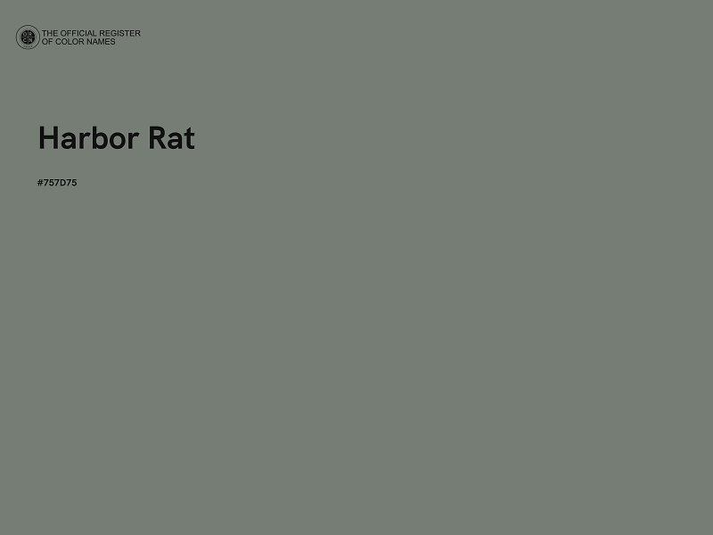 #757D75 - Harbor Rat color image