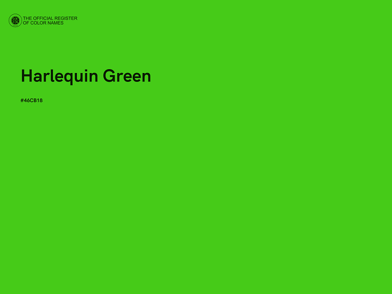 #46CB18 - Harlequin Green color image