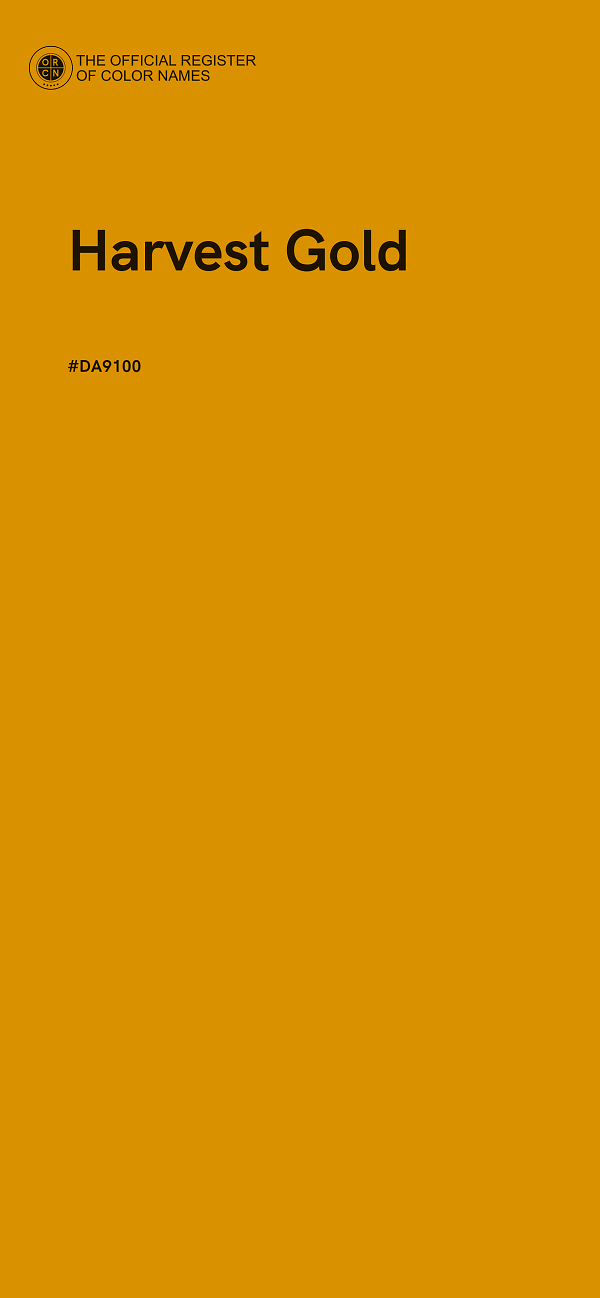 #DA9100 - Harvest Gold color image