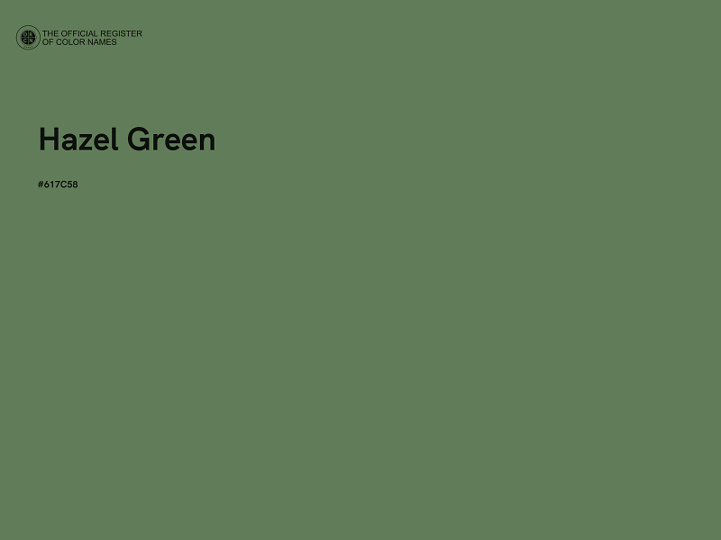 #617C58 - Hazel Green color image
