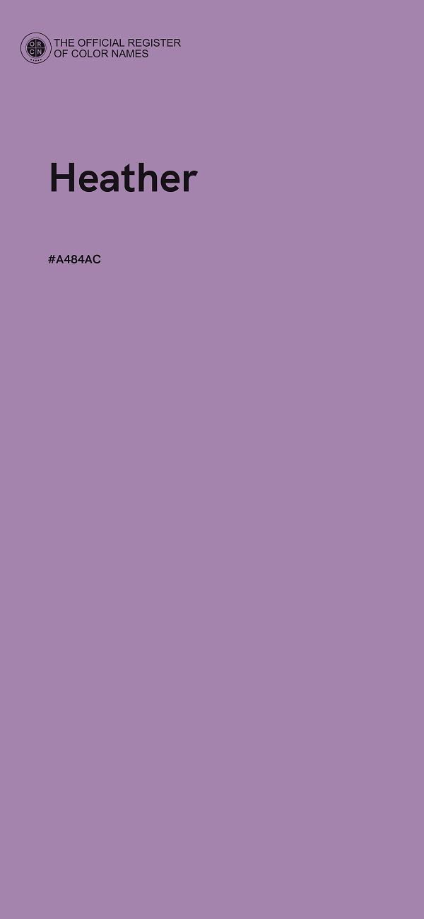 #A484AC - Heather color image