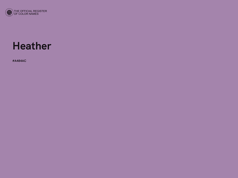 #A484AC - Heather color image