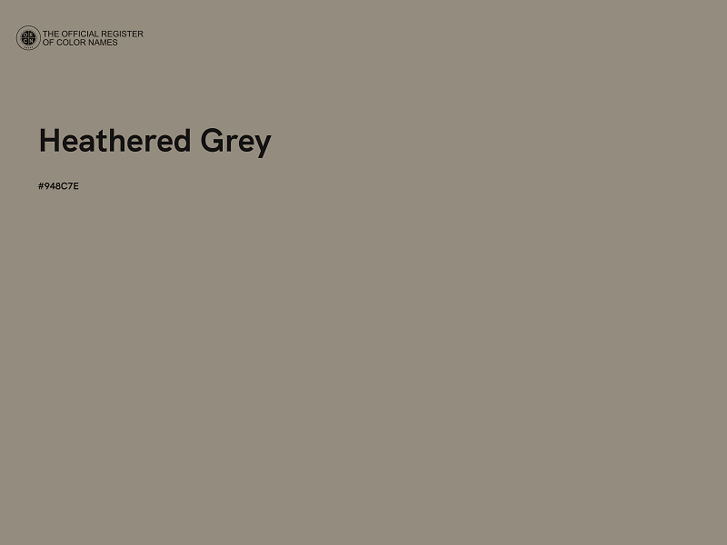 #948C7E - Heathered Grey color image