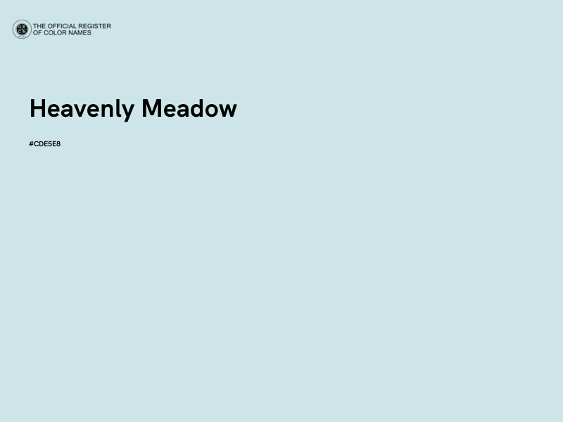 #CDE5E8 - Heavenly Meadow color image