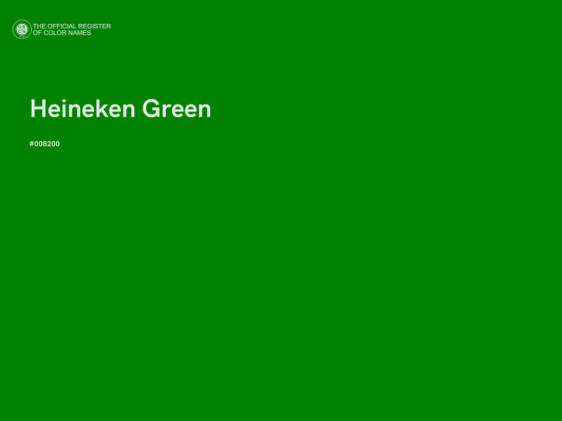 #008200 - Heineken Green color image